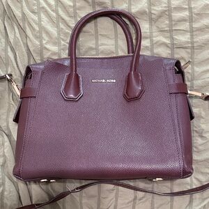 Michael Kors Plum Satchel Bag